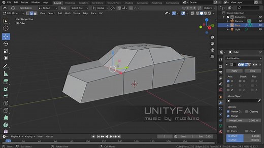 汽车建模 - 教程 - blender 2.82