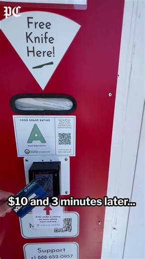 We tried Columbia's 24/7 pizza vending machine