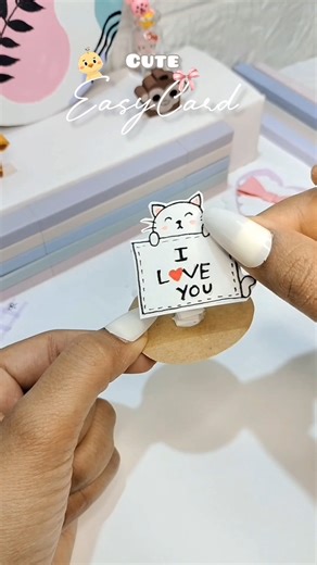 Easy Card Making Idea 😻✨ | Anyone Can Make This Card #diy #diygiftcard #youtubeshorts #shorts