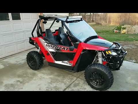 2016 Arctic Cat Wildcat Trail walk-around, cold start, test drive, and features