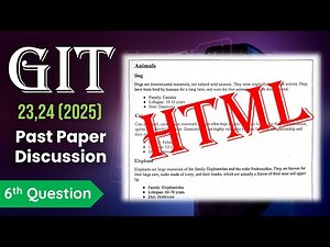 2025 AL GIT Paper - HTML question discussion.