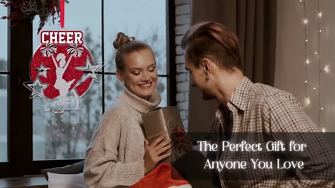 Cheerleader Ornaments 2025 - Cheer Ornaments for Christmas Tree, Handmade Cheerleader Christmas Ornament Gifts, Coach Gift, Cheer Ornament Team Decorations, Gifts for Girls Teens, Captain Team, Women