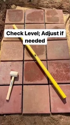 How to DIY paver patio / grill platform using old pavers