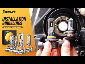Fahren E20-H11+9005 LED Bulbs Installation – Super Easy Upgrade!
