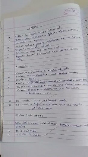 Bhakti sufi tradition Notes Class 12th 📚📕📒📖📝