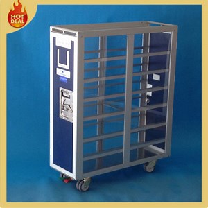 [Hot Item] Aluminum Airplane Aircraft Service Trolley with 4 Wheels
