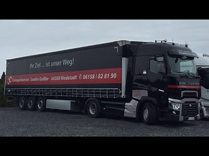 Truck Downhill jake brake sound Hillclimb/LKW bergab Motorbremse Renault T 520 Volvo Engine Brake