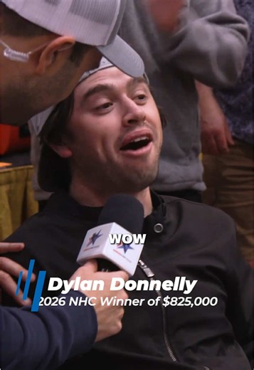 The one time 84 cents meant $825,000. 🤯 34-year-old Dylan Donnelly squeaked out a last-race victory at #NHC2026, winning the National Horseplayers Championship & the title of Horseplayer of the Year. 🏆🐎 Safe to say… his reaction says it all. #horseracing #betting #winner #emotional