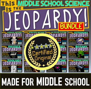 THE SCIENCE JEOPARDY BUNDLE! 12 Fun, Interactive Games for Middle School