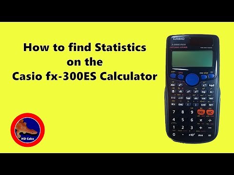How to find Standard Deviation and other Statistics on the Casio fx-300 Calculator