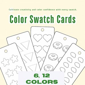 Printable Color Swatch Cards: DIY Palette Chart (digital Download) - Etsy UK