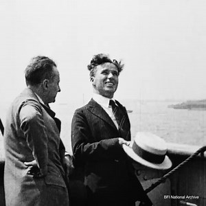 In 1921 Charlie returned to England for the first time since his meteoric rise to fame. On board the RMS Olympic, he showed his fellow sailors how it's done! #BritainOnFilm #BornOnThisDay | BFI