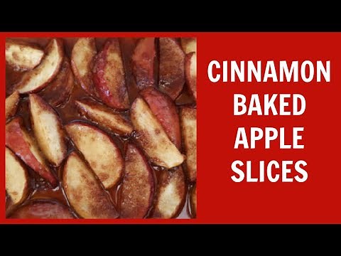 Baked Apple Slices Recipe | Easy 4 Ingredient Cinnamon Sugar Dessert