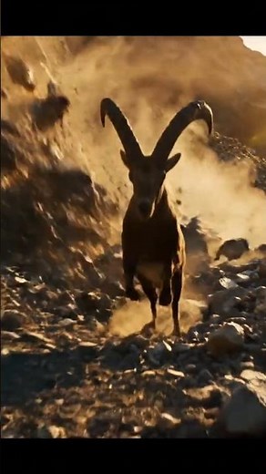 Ibex in DANGER as Mountain Rocks Fall!