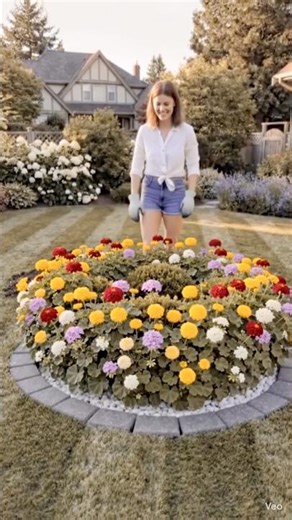 Boring lawn to magical zen garden in 27s! 🪄🏗️