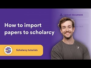 How to import articles to Scholarcy - transform any paper into an interactive summary