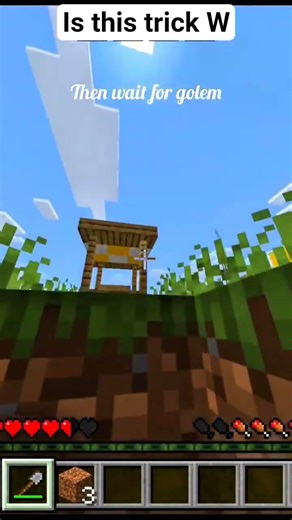 How to Overcome Iron Golem without using Blocks...? ||Minecraft Tips and Tricks