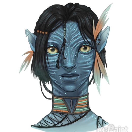 Is y’all have any ideas for what I could name her clan lmk #avatar #navioc #avatar2009 #avatarfireandash #digitalart