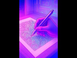 Spiral Zen tangle Pattern Video