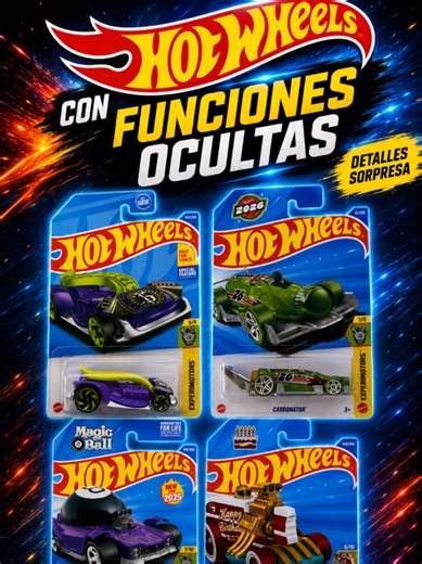 Hot Wheels con Funciones Ocultas 🔍🙀 Ya tienes alguno?? 👀🔥 #hotwheels #diecast #collector
