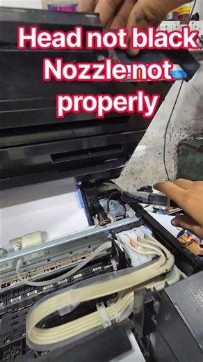 Epson L3250 L3350 printer head not Black ink Nozzle problem Solutions head Print Not working