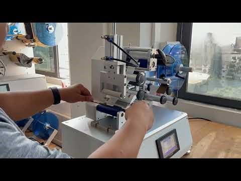 Semi-automatic wire labeling machine