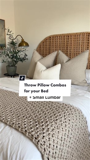 Throw Pillow Combos for Your Bed