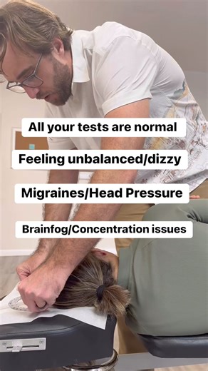 4.7K views · 29 reactions | All your tests are normal but you are still feeling dizzy, you get headaches and migraines, you have brainfog and other neurological issues. Upper cervical can help! Comment below to find a doctor near you! #vertigo #Dizziness | Montclair Upper Cervical Chiropractic | Facebook