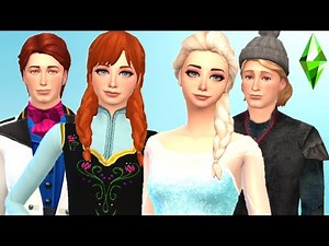 Anna, Elsa, Kristoff & Hans [Frozen] : Create a Sim I Sims 4