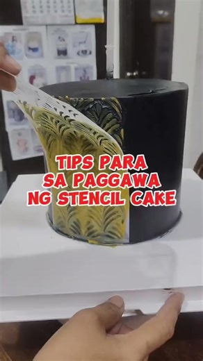 tips sa paggawa ng stencil cake siyempre dapat Achievers Food and Bakery Ingredients Corporation ang gamit mong whipped cream! Very malakas, at sure na maganda kalalabasan ng cake #stencilcake #customizedcake #SummerBakesPH | SummerBakes.PH