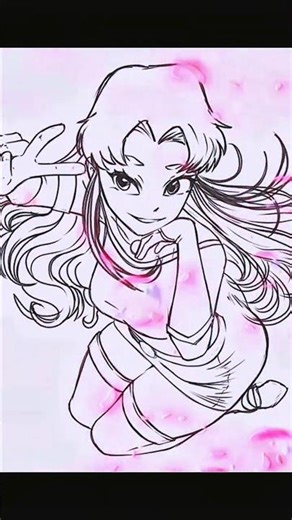 Cute starfire drawings 😍🥰💖💞