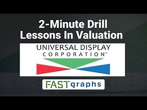 Lessons In Valuation: 2 Minute Drill - Universal Display Corp (OLED) | FAST Graphs