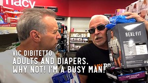 1K reactions · 125 shares | Adults and diapers. Why not! I’m a busy man! | Vic DiBitetto | Facebook