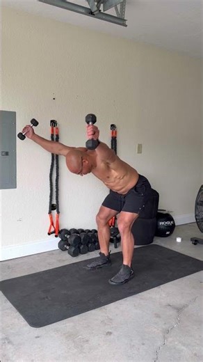 Dumbbell Bent Over Y-Raise