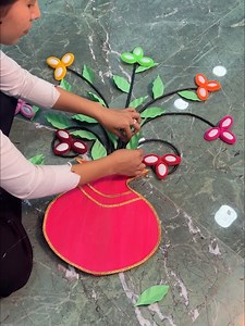 1.4M views · 4.4K reactions | Plastic spoons and hair ribbons DIY flowervase #hairribboncraft #diy #plasticspons #fun | Deep's CRAFT | Facebook