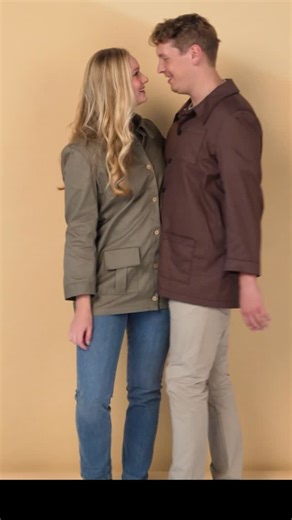 Meet our cover star, The Barn Jacket! 🍂 This gender-neutral jacket comes in 13 sizes, and is perfect to wear this autumn! 🍁 ✨ Models: @lucyandcharles.couple Find this great pattern in issue 138 of Simply Sewing 🩵 #SimplySewingMag #CoverStar #GenderNeutral #SewingPattern #Jacket #Autumn | Simply Sewing