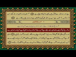QURAN PARA 7 JUST/ONLY URDU TRANSLATION WITH TEXT HD FATEH MUHAMMAD JALANDRI