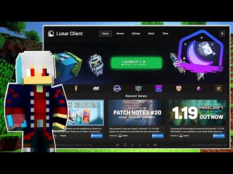 How to Install and Configure Lunar Client - the Best Minecraft PvP Client +1600 FPS - 1.8 - 1.21