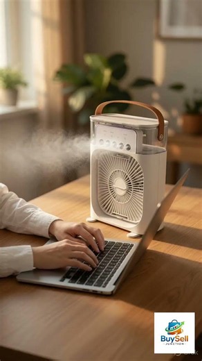 TEKCOOL Mini Cooler for Room Cooling AC Portable Mini Fan Artic Cooler with 7 Colors LED