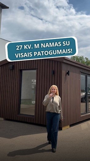 moduliniainameliai.lt on Instagram: "Kompaktiškas 27 kv. m namas su visais patogumais. 🤩 Daugiau informacijos (8-690) 55777 www.moduliniainameliai.lt Vilnius, Skaidiškės #moduliniainamai #modulehouse #miskonamelis #statyba #gamta #mediena #namai #dizainas #lithuanianmanufacturer #modulinepatalpa #sodonamelis #sodonamas #sveciunamelis #modulinisnamas #modulinisnamelis #ofisas"