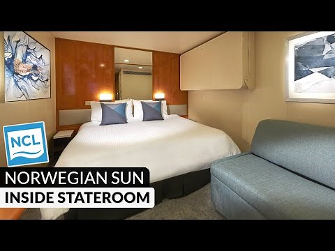 Norwegian Sun | Inside Stateroom Tour & Review 4K | Category IA, IB, IF, IX
