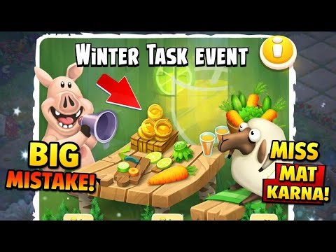 Hay Day Winter Task Event's | Big Mistake 😱Miss Mat Karna | Tips & Guide Hindi