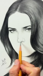 2.8M views · 63K reactions | Face drawing Tips ✍️ Drawing a portrait of a top model ✍️ | Keith Nunes | Facebook