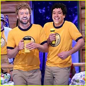 Justin Timberlake & Jimmy Fallon Play Teenage Camp Buddies in Hilarious ‘Tonight Show’ Skit (Video)