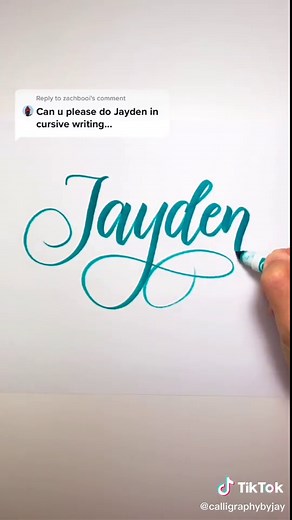 How to Write Jayden in Cursive - Name Art Tutorial