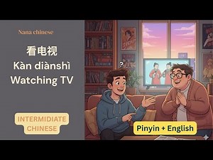 Learn Chinese Conversation| 看电视 Watching TV |Chinese Listening & Speaking Practice Story | HSK2/3