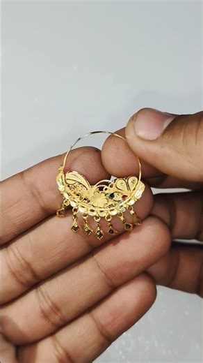 Gold Nath Design #gold #jewellery #viral