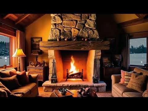 🔥 Fireplace Sound Relaxing Music Meditation 🎷 The Ultimate Sleep Sound Experience! White Noise