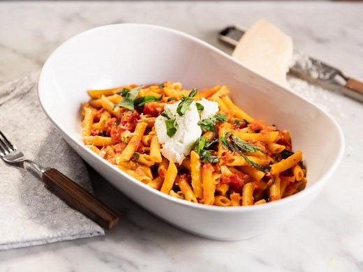 Penne with Tomatoes and Basil