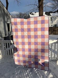 Gingham Patchwork Quilt - Etsy Australia